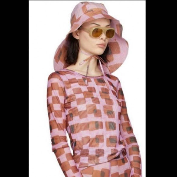 Henrik Vibskov geometric-print long-sleeve top size 34 - Picture 10 of 10